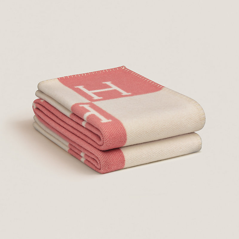 HERMES ブランケット　アヴァロン　ピンク Avalon baby blanket | Hermès USA